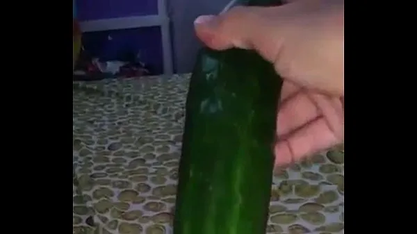 Fresh masturbating with cucumber new Clips