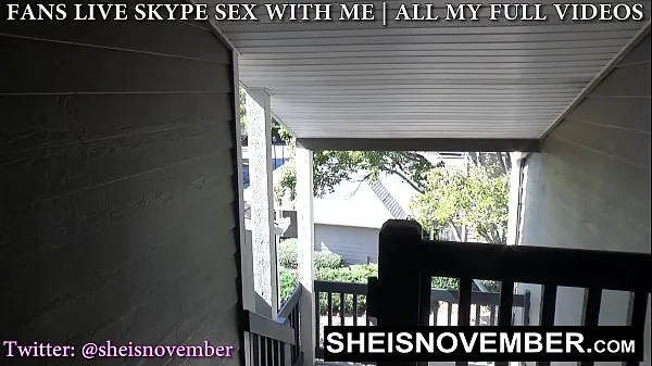 Fresh Naughty Stepsister Sneak Outdoors To Meet For Secrete Kneeling Blowjob And Facial, A Sexy Ebony Babe With Long Blonde Hair Cleavage Is Exposed While Giving Her Stepbrother POV Blowjob, Stepsister Sheisnovember Swallow Cumshot on Msnovember new Clips