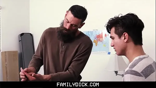 Fresh FamilyDick - StepDaddy teaches virgin stepson to suck and fuck new Clips