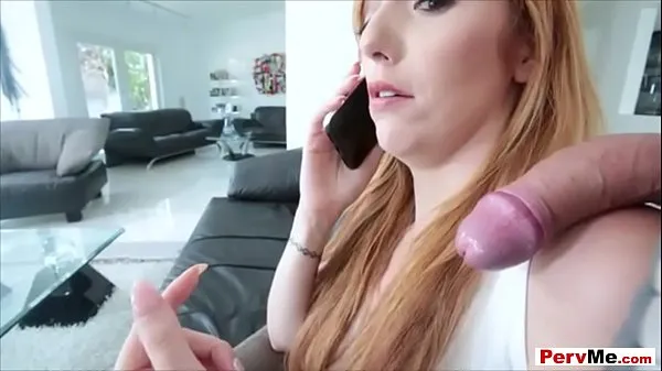 Tuoreet Stepmom sucks my cock while she is on a conference call uutta leikettä