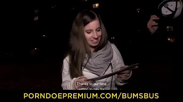 Fresh BUMS BUS - Cute busty German newbie Vanda Angel picked up and fucked hard in sex van new Clips