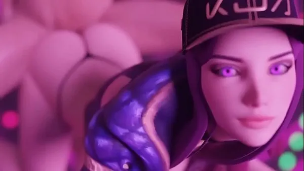 Akali fodido por trás (animação do Blender novos clipes