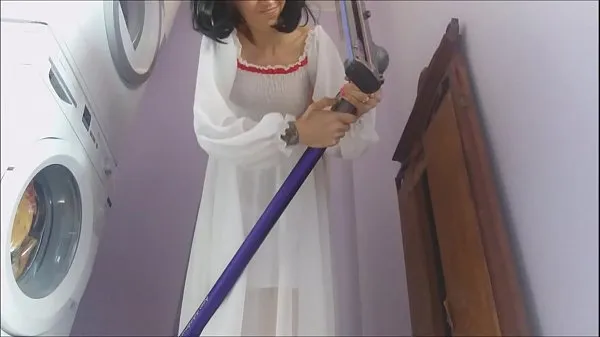 مقاطع جديدة Chantal is a good housewife but sometimes she lingers too much with the vacuum cleaner