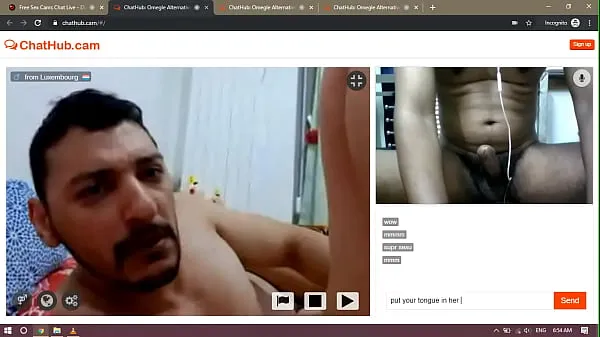 Friske Man eats pussy on webcam nye klip