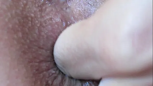 Fresh Extreme close up anal play and fingering asshole new Clips