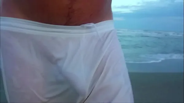 Fresh See Through Shorts at the Beach 2 new Clips