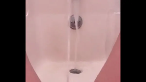 Fresh 18 yo pissing fountain in the bath new Clips