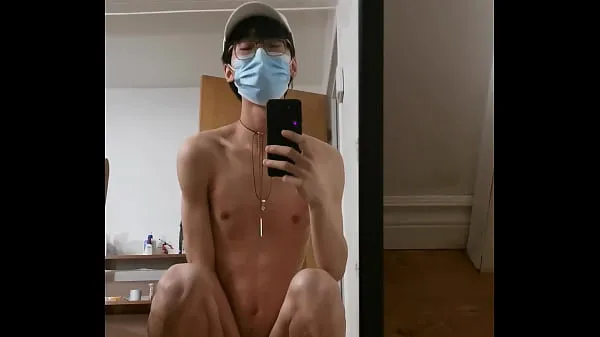 ใหม่ Cute Asian twink masturbates like a doggy คลิปใหม่