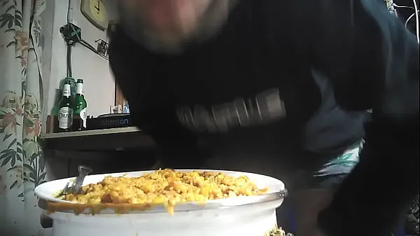 Frisse Eat cum from food nieuwe clips