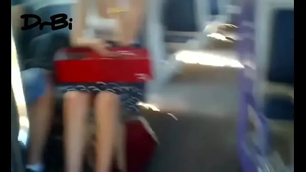 ใหม่ Downblouse in train คลิปใหม่