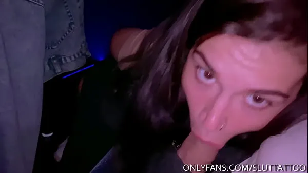 Fresh Sex and blowjob with cum in mouth in a public cinema new Clips