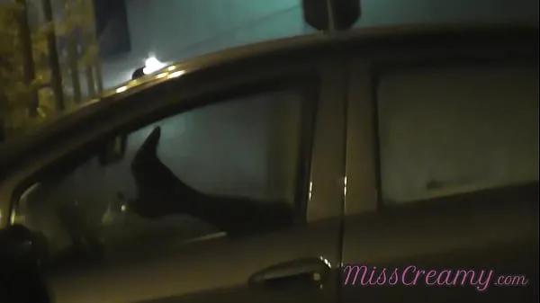 Fresh Sharing my slut wife with a stranger in car in front of voyeurs in a public parking lot - MissCreamy new Clips