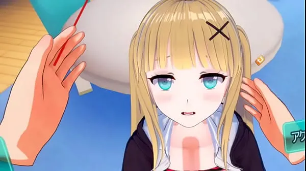 Fresh Eroge Koikatsu! VR version] Cute and gentle blonde big breasts gal JK Eleanor (Orichara) is rubbed with her boobs 3DCG anime video new Clips