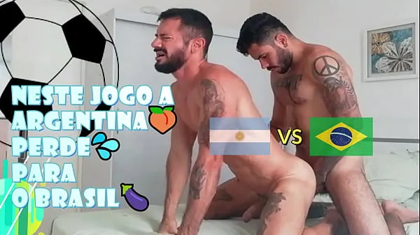 Frische Abflug verliert der argentinische Fanatiker gegen Brasilien - Er spritzt in den Arsch - Mit Alex Barcelona & Cassiofarias neue Clips