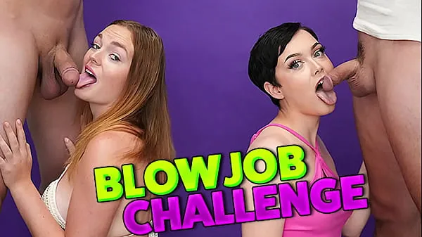 Fresh Blow Job Challenge - Who can cum first new Clips