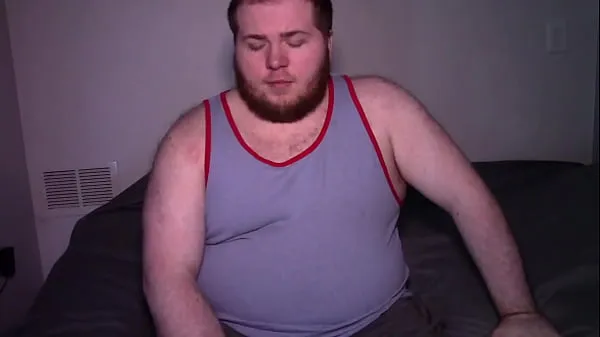 مقاطع جديدة Big Fat Boy Invited To Sleep Over Strokes Off and Pounds Hard