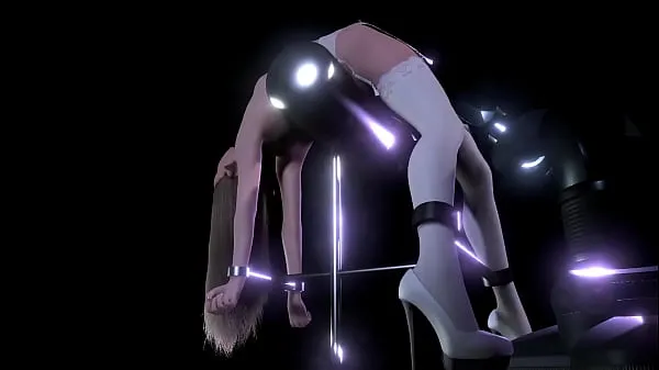 Friss Blonde Girl on a BDSM Sex machine | 3D Porn új klipek