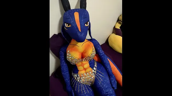 Fresh Double Dragon Plushie Cockteasing and Creampie new Clips