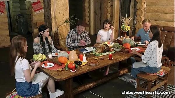 Fresh Thanksgiving Dinner turns into Fucking Fiesta by ClubSweethearts new Clips