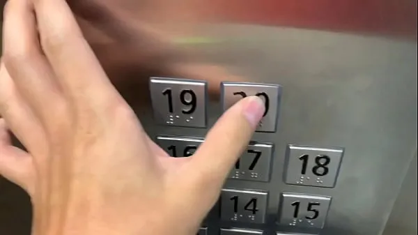 مقاطع جديدة Sex in public, in the elevator with a stranger and they catch us